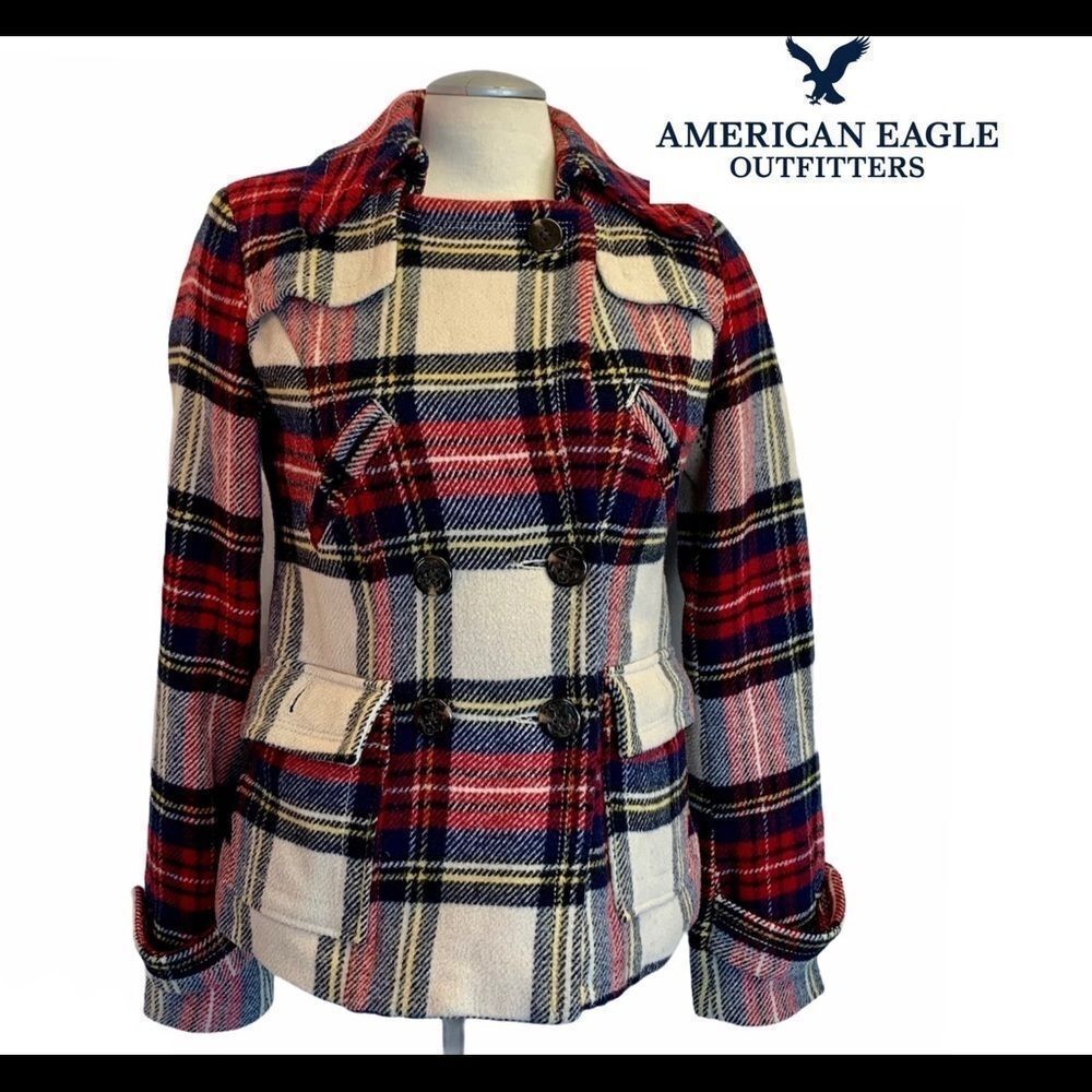 AMERICAN Eagle outfitters plaid jacket size small